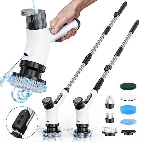 inskam A16 Cordless Electric Spin Mop with Water Spray Function