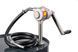Manual rotary pump for oil and diesel fuel transfer