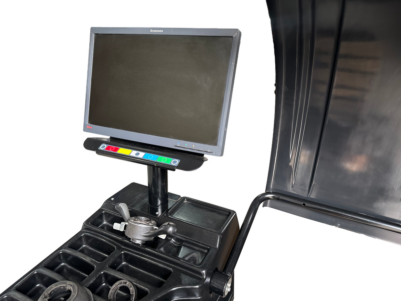 Microprocessor-controlled electronic wheel balancer Ravaglioli G3.150