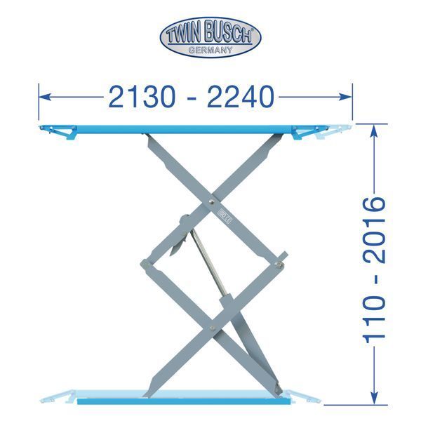 Twin Busch Scissor Lift TWS35-20E