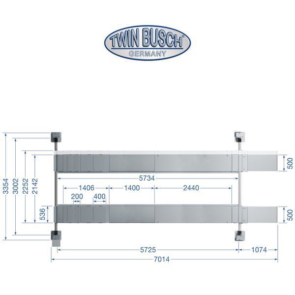 TwinBusch TW465E-400-FZ 6.5t Four-post lift