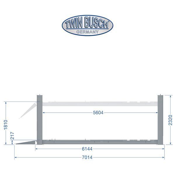 TwinBusch TW465E-400-FZ 6.5t Four-post lift