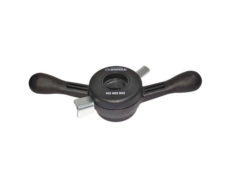 Haweka ProGrip quick-clamp nut M40×8 for Hunter balancing stand