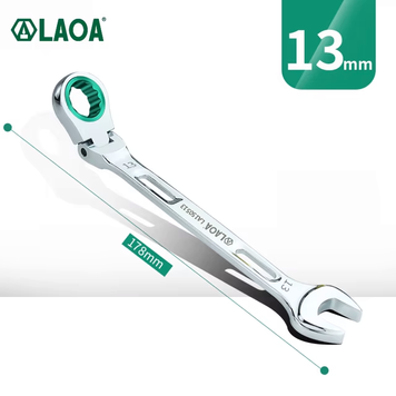 LAOA 13mm Combination Ratchet Wrench