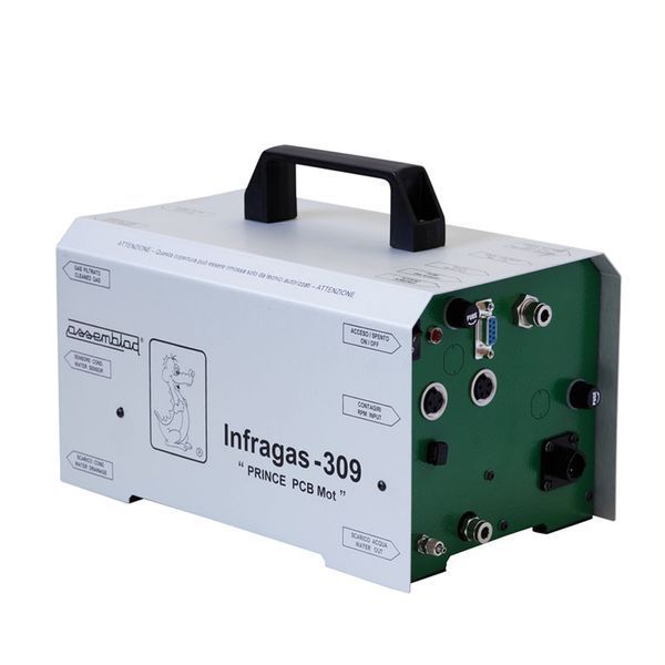 Battery-powered exhaust gas analyzer for vehicles and 2-stroke engines, INFRAGAS-309, 4-gas ASSEMBLAD