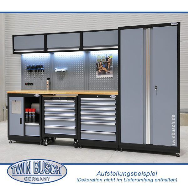 Professional work furniture system for Twin Busch service stations TWWS23