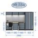 Professional work furniture system for Twin Busch service stations TWWS23