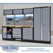 Professional work furniture system for Twin Busch service stations TWWS23