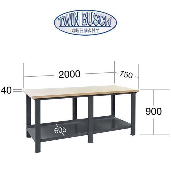 Professional workbench Profi Workbench 2 m
