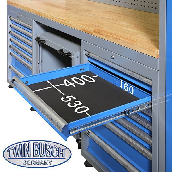 Professional work furniture system for service stations Twin Busch TWWS28