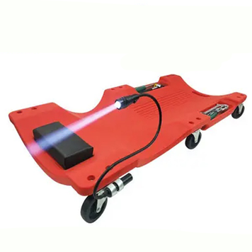 Лежак подкатной пластиковый с фонариком 1020х480 мм HONGMA HM1903 HM1903 фото