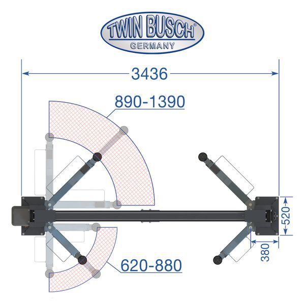 Twin Busch 3.6т TW236PEB3.9-400-G Подъемник TW236PEB3.9-400-G фото Twin Busch 3.6т TW236PEB3.9-400-G Подъемник TW236PEB3.9-400-G фото